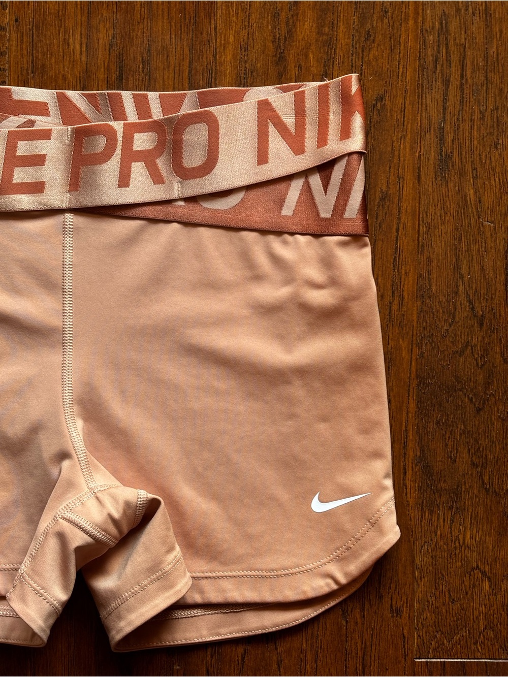 Nike Pro Crossover Training Shorts Rose Gold Performance | Size Large - Picture 7 of 10